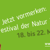 Veranstaltungsflyer Festival der Natur 2022
